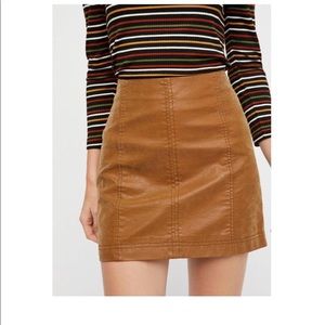 Free People Modern Femme Vegan Suede Mini Skirt